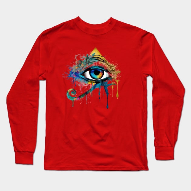 The Eye of Ra Long Sleeve T-Shirt by idrockthat